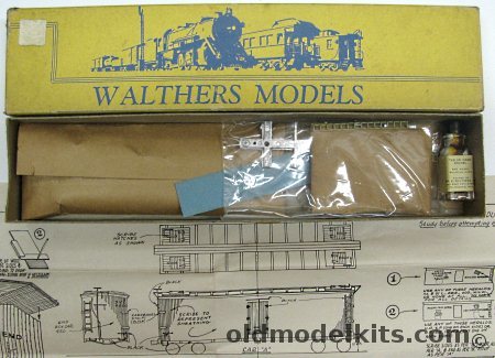 Walthers 1/87 40' Wood Sheathed Refrigerator Car - M.D.T. Merchants Dispatch Refrigerator Line - HO Craftsman Kit, 6820 plastic model kit